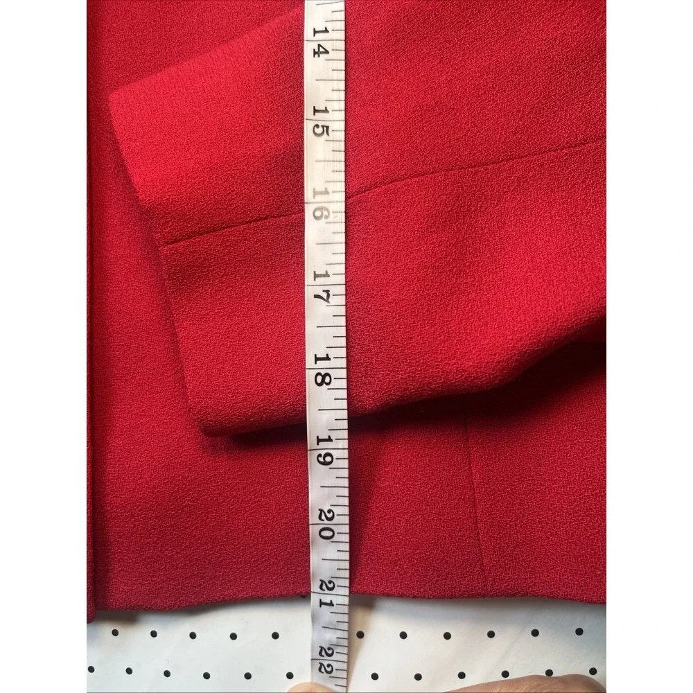 Pendleton Red Virgin Wool Blazer Jacket Women's Size 10 USA Button Front Career